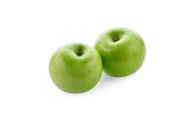 Green apple isolated on white backgroun