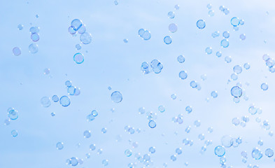 soap bubbles as background