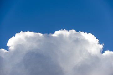 Blue sky background with clouds