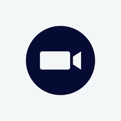 video camera icon, vector illustration. flat icon