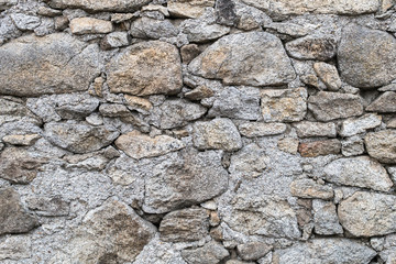 Retaining masonry of different size stone backgrounds, Stone masonry texture