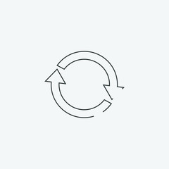 repeat icon, vector illustration