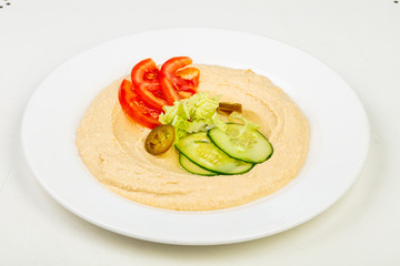 Humus with vegetables