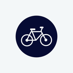bicycle icon, vector illustration