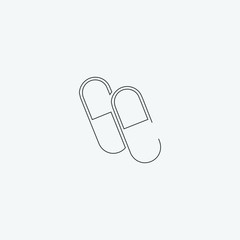 pills icon, vector illustration