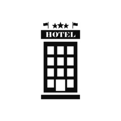 Hotel 3 star icon vector illustration eps10.