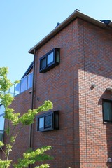 レンガ造りの家