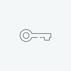 key icon, vector illustration