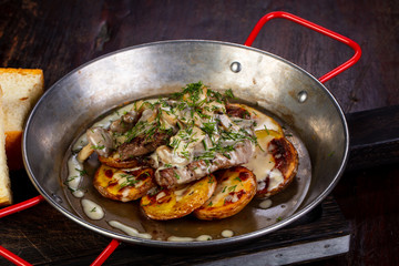 Roasted pork with potato