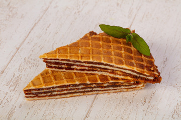 Sweet Waffle with jam