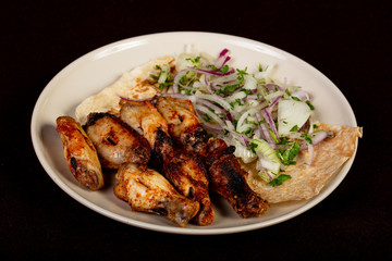 Grilled chicken wings