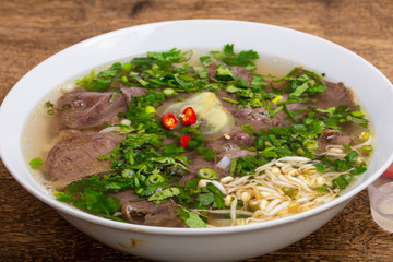 Vietnamese Pho Bo soup