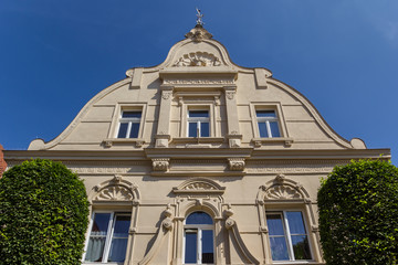 Facade of a historic house in Warendorf, Germany