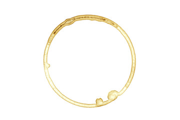 Real coffee stain - Isolated Photo 