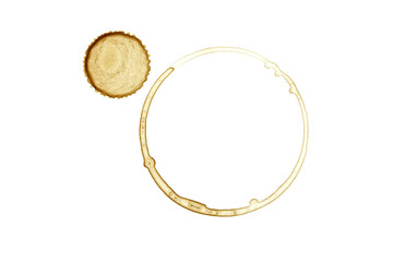 Real coffee stain - Isolated Photo 