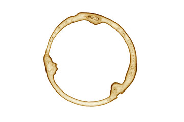 Real coffee stain - Isolated Photo 
