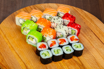Japan sushi and roll