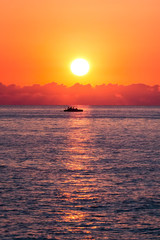Sunset on the black sea / Закат на черной море