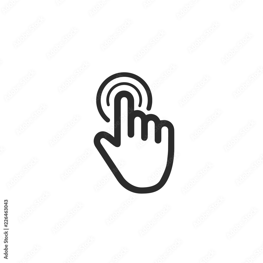 Poster computer mouse click cursor gray arrow icons set and loading icons. cursor icon. vector illustration