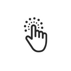 Obraz premium Computer mouse click cursor gray arrow icons set and loading icons. Cursor icon. Vector illustration.