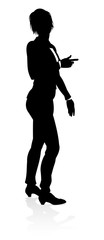 A very high quality business person silhouette