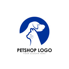 pet shop logo design template. pet home logo design vector icon
