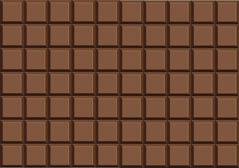 Milk  chocolate bar vector