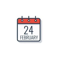 Calendar day icon isolated on white background. Vector illustration.