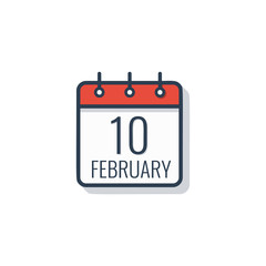 Calendar day icon isolated on white background. Vector illustration.