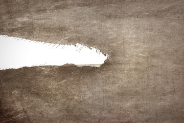 Fototapeta premium Dirty torn fabric