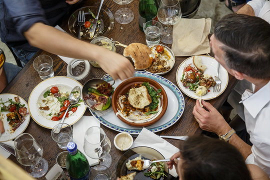 A restaurant in Jerusalem, Israel.