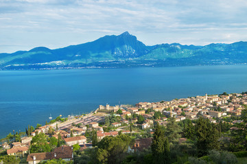 Fototapeta na wymiar View of Torri del Benaco. Italy. Europe.