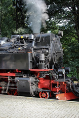 Dampflok, Detail einer Dampflok 