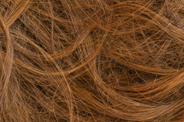 Brown long hair texture background