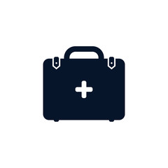 first aid kit vector icon isolated on white background