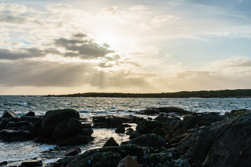 Fototapeta na wymiar Sonnenuntergang in Meereslandschaft in Irland