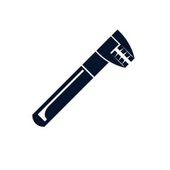 wrench vector icon isolated on white background