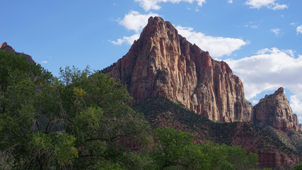 Fototapeta premium Bridge Mountain in Zion National Park, Utah