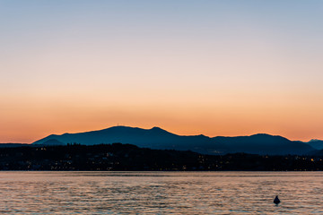 Fototapeta premium Sonnenuntergang am Gardasee