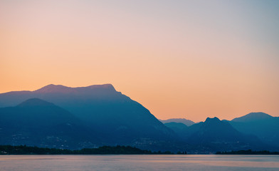 Sonnenuntergang am Gardasee