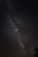 Milchstraße am Sternenhimmel im Kings Canyon / Sequoia National Park (Kalifornien)