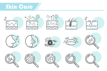 Fototapeta premium Skin Care Icon