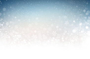 Winter snowflakes background