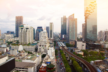 Fototapeta na wymiar Bangkok city skyline 