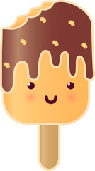 Cute Ice Cream Doodle Icon