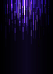 purple overlap pixel speed in dark background, geometric layer motion backdrop, simple technology template, vector illustration