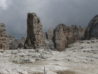 Fototapeta premium Becco de mezzodì Dolomiti Sassolungo Trentino