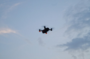 dron in the sky