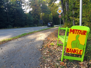 Mitfahrer Bank (Mitfahrbänkle) 