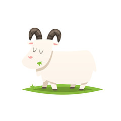 Cartoon goat vector isolated illustration